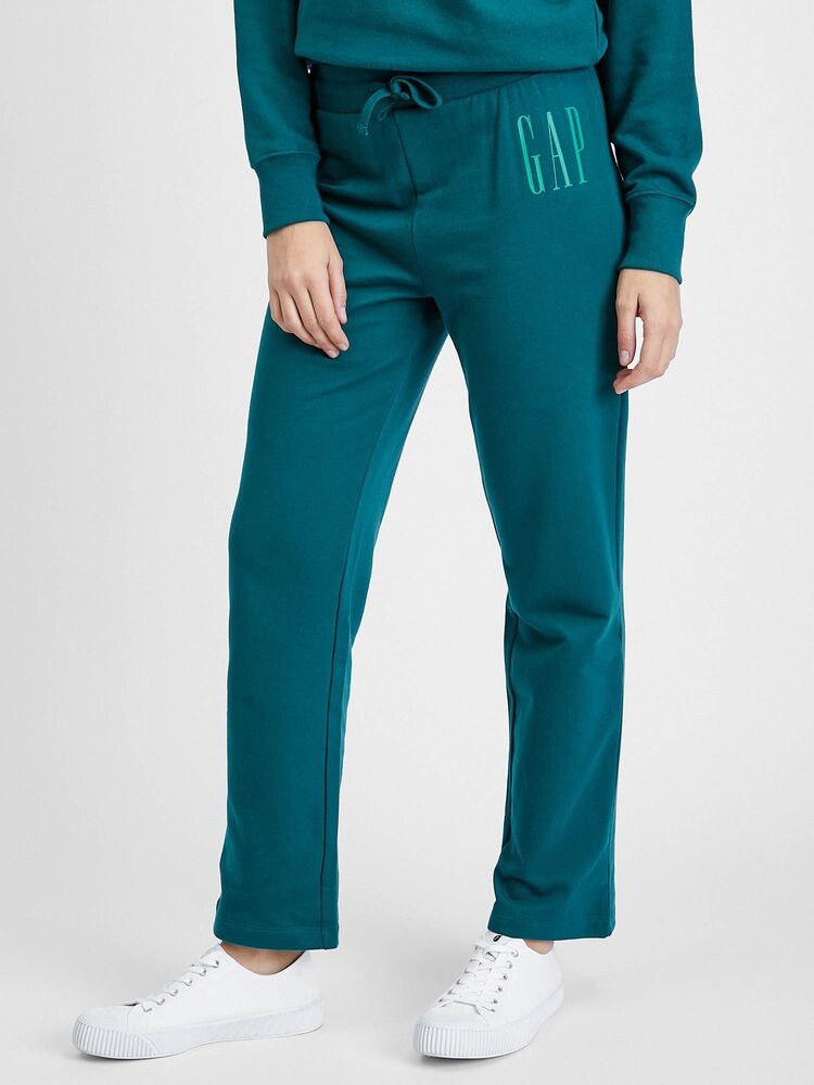 Прямые спортивные брюки с логотипом Gap, синий