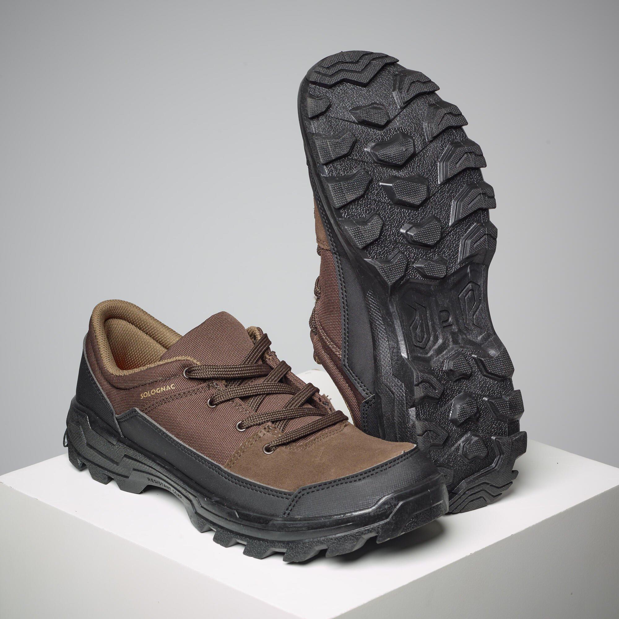 Дышащая спортивная обувь для кантри Decathlon Crosshunt 100Low Solognac, коричневый электроконфорка стеклокерамическая 2 х зонная 200 мм 1700 700w