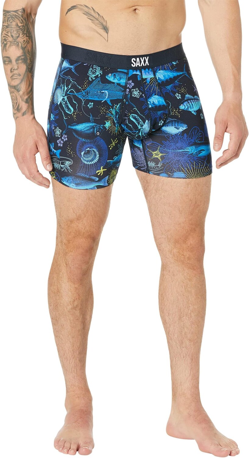 

Ультрабоксер-бриф для полетов SAXX UNDERWEAR, цвет Undersea Garden/Dark Ink
