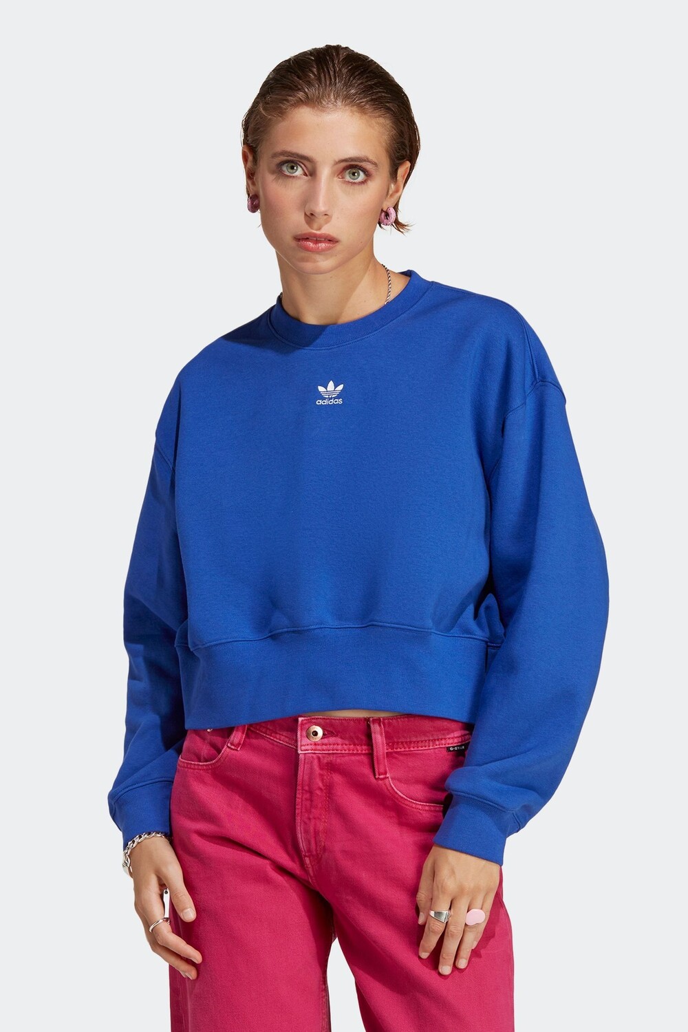 

Толстовка Adicolor Essentials с круглым вырезом Adidas Originals, синий