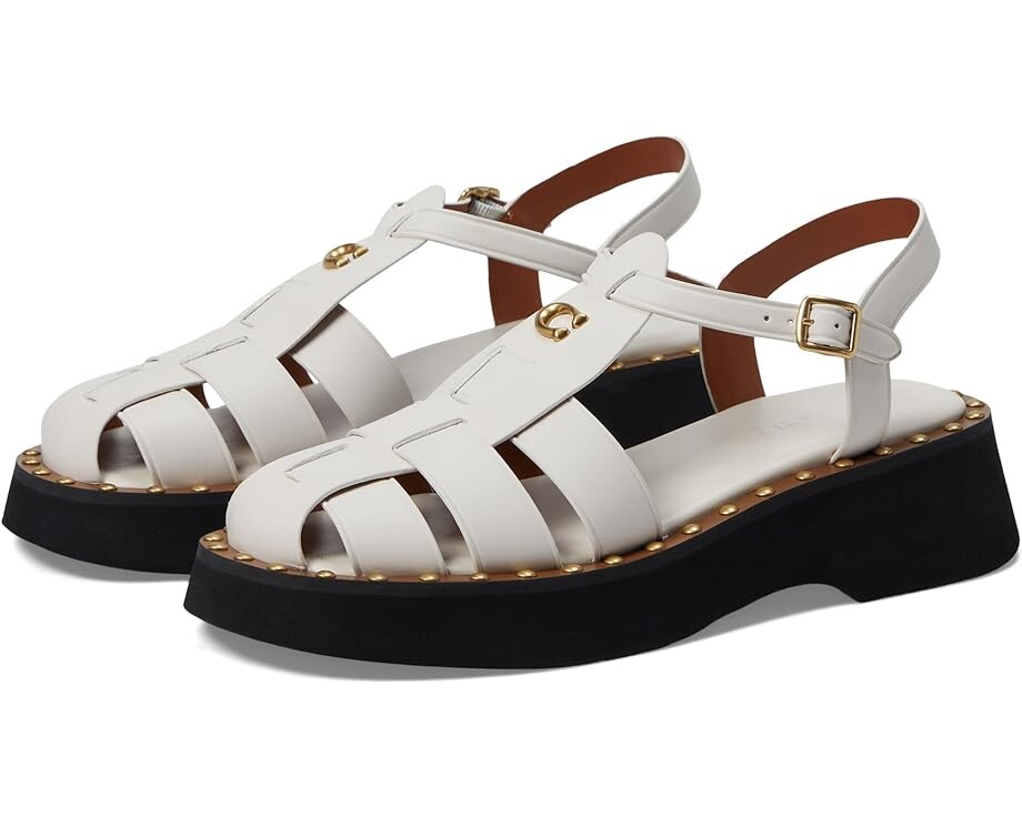 

Туфли COACH Vivienne Leather Sandal, цвет Chalk