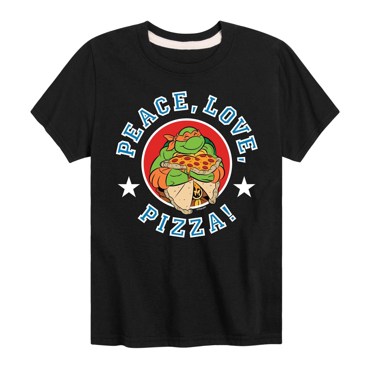 

Футболка с рисунком «Черепашки-ниндзя» для мальчиков 8–20 лет «Peace Love Pizza» Licensed Character