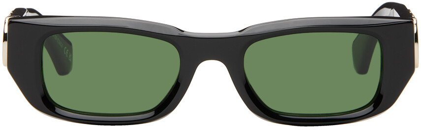 

Черные солнцезащитные очки Fillmore Off-White, цвет Black/Green
