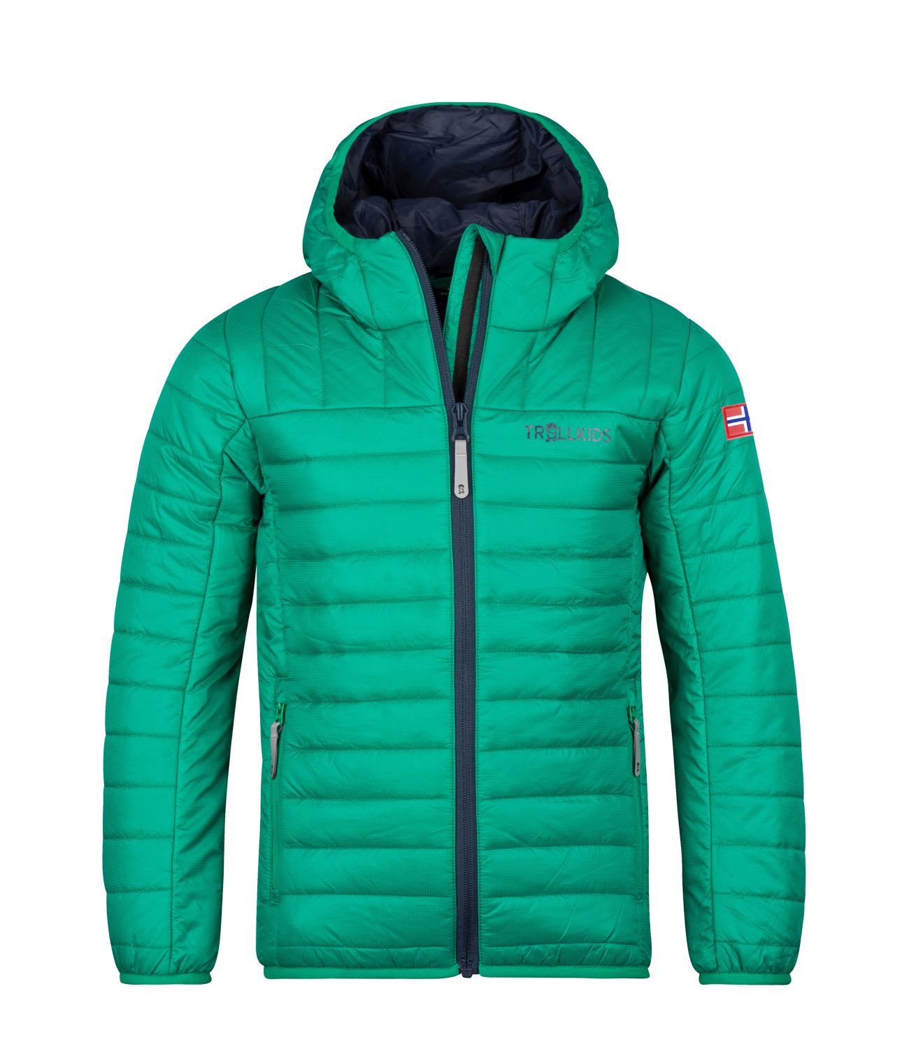 

Функциональная куртка Trollkids Steppjacke Eikefjord, цвет Pfeffergrün/Marineblau