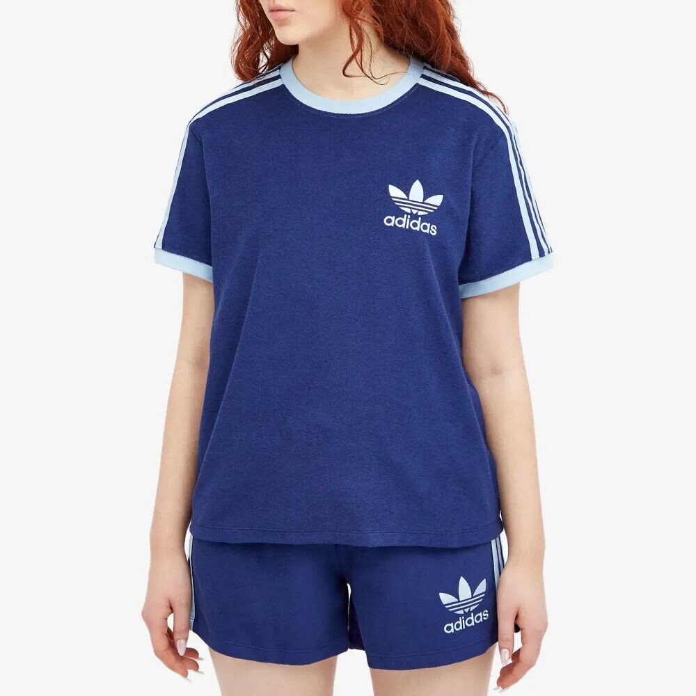 

Adidas Футболка terry с 3 полосками, синий