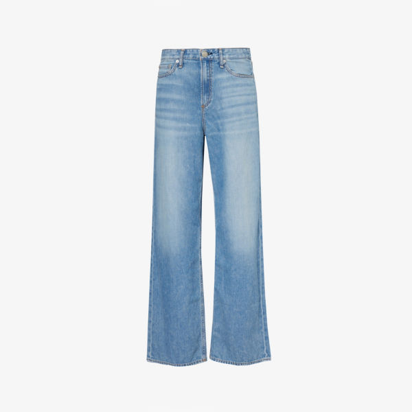 Широкие джинсы logan со средней посадкой Rag & Bone, цвет audrey