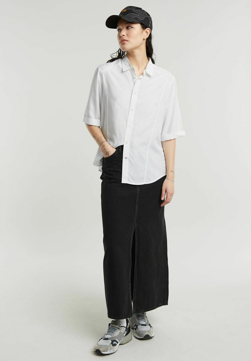 

Блузка на пуговицах MILITARY BUTTON DOWN SHORT SLEEVE G-STAR, белый