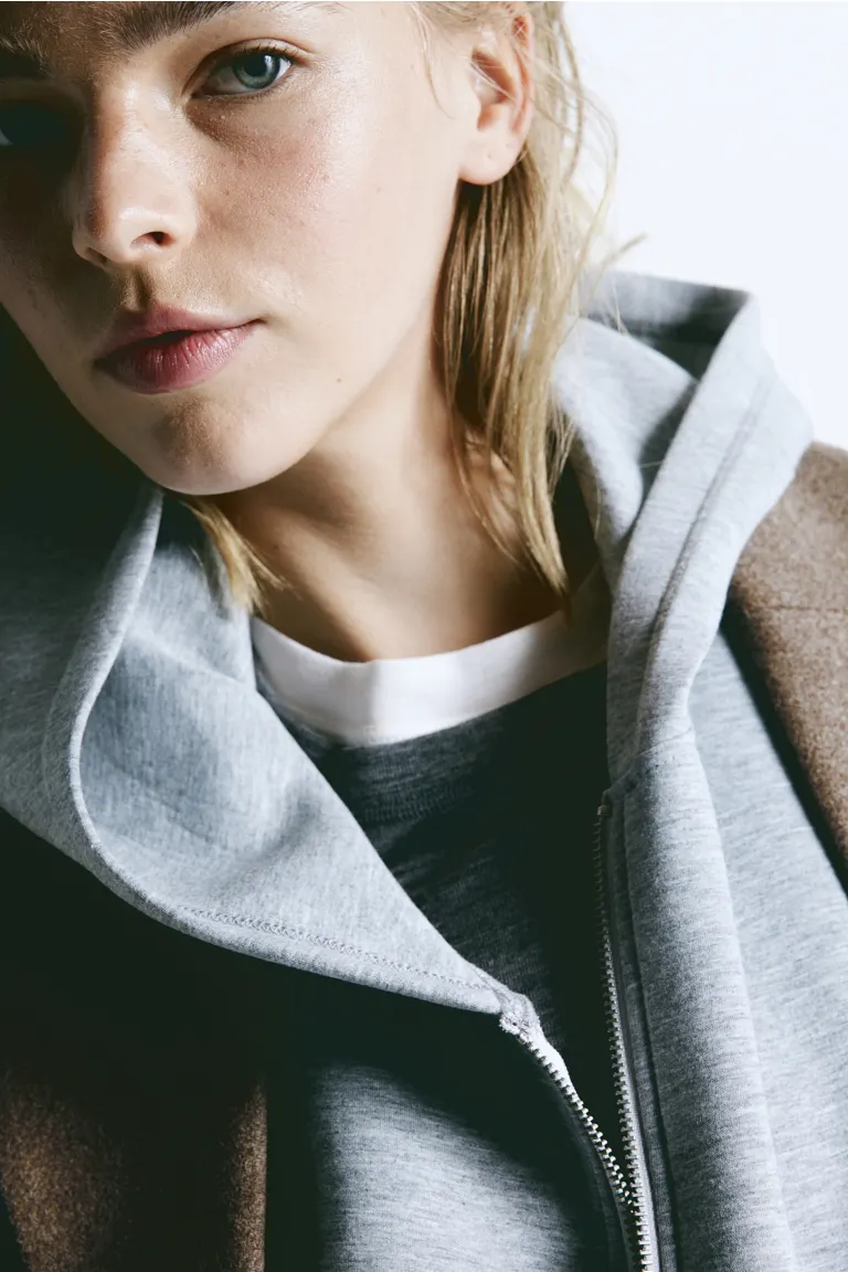 

Однобортное пальто H&M, бежевый