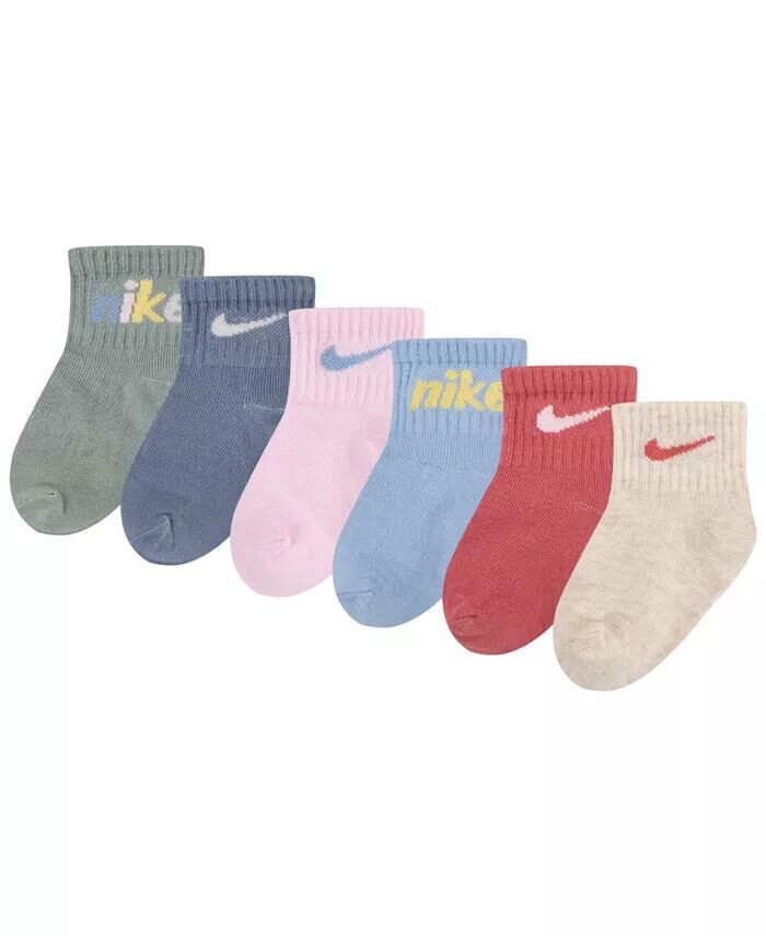 

Носки до щиколотки для мальчиков и девочек E1D1, упаковка из 6 шт Nike, зеленый