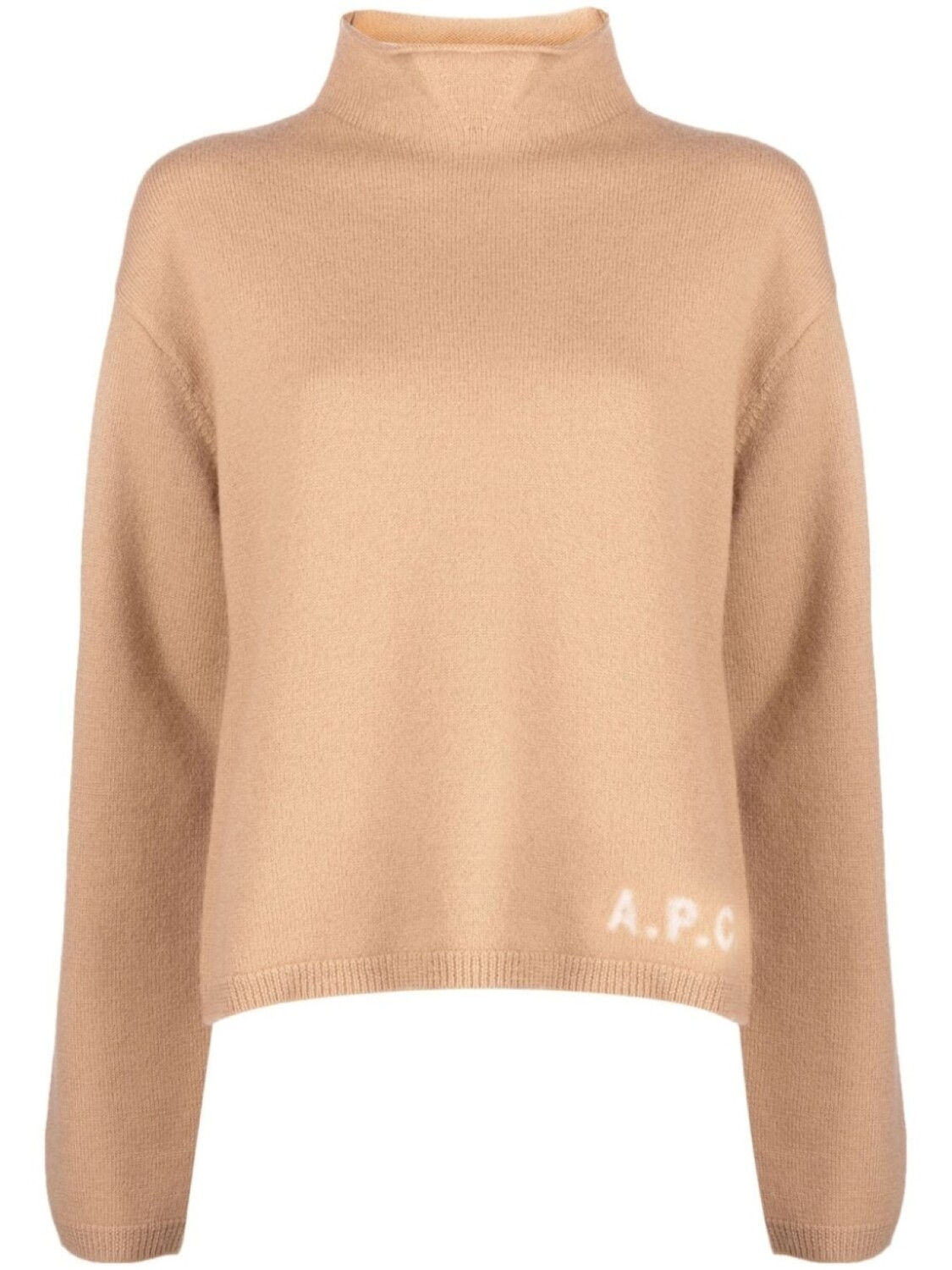 

A.P.C. джемпер из вирджинской шерсти с логотипом, нейтральный цвет