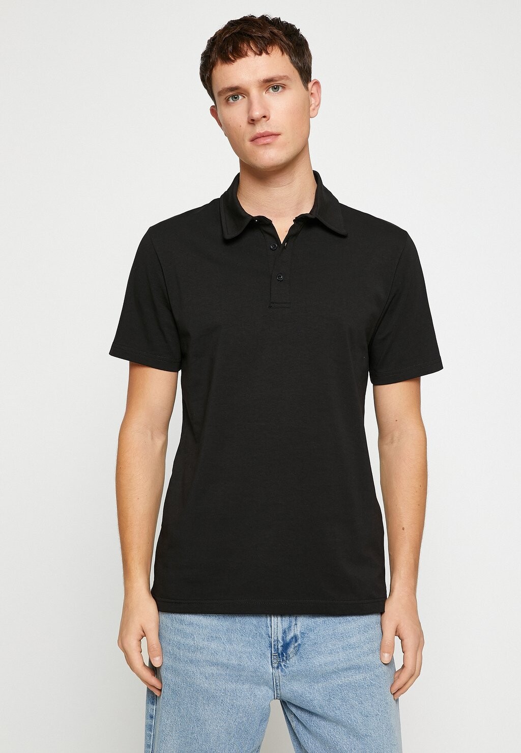 

Рубашка-поло BASIC POLO NECK COTTON Koton, цвет black