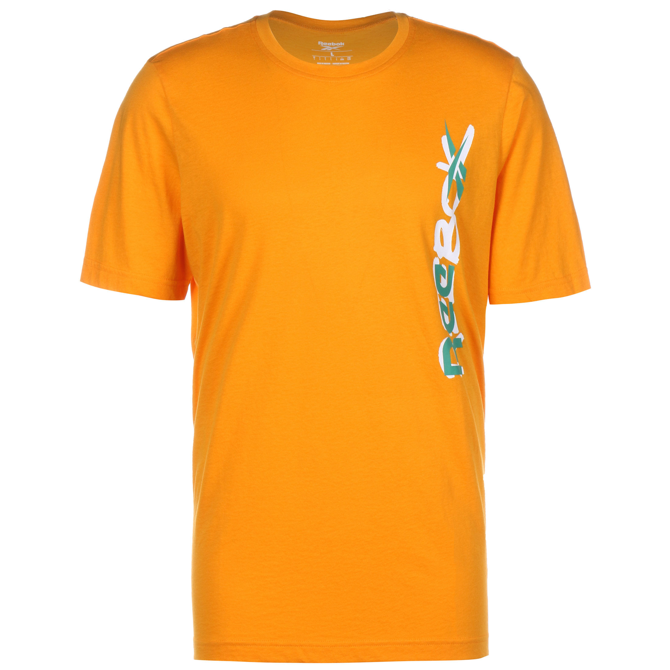 Футболка Reebok MYT, желтый футболка мужская reebok myt graphic бежевый