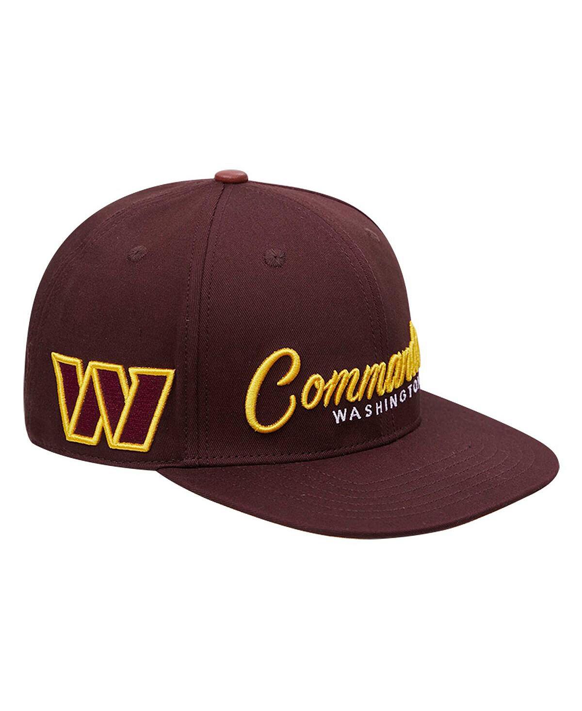 

Мужская бордовая кепка Snapback с надписью Washington Commanders Pro Standard