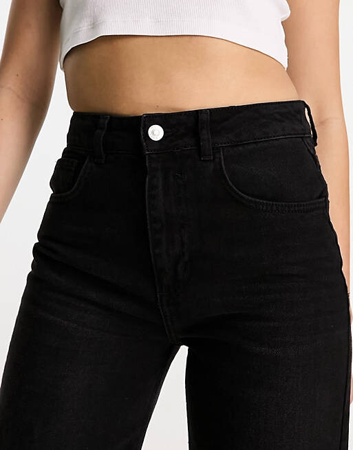 

Черные легкие широкие джинсы ASOS DESIGN