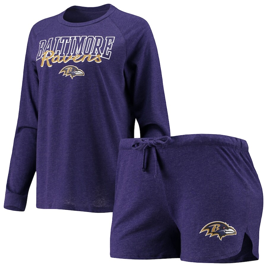 

Пижамный комплект Concepts Sport Baltimore Ravens, фиолетовый