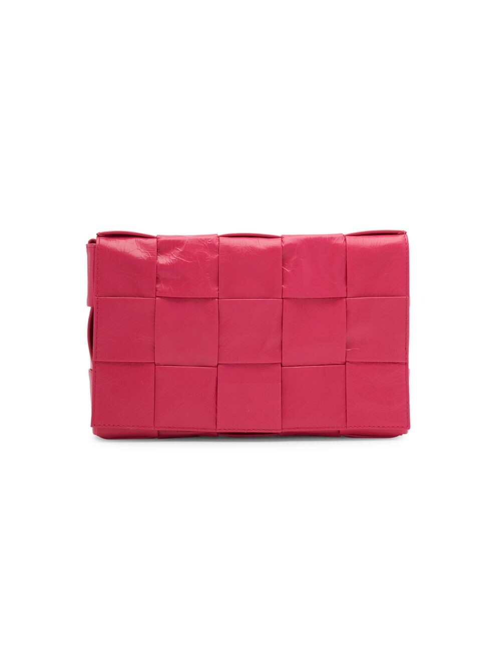 

Кассетная бумажная кожаная сумка Intreccio Bottega Veneta, серебряный