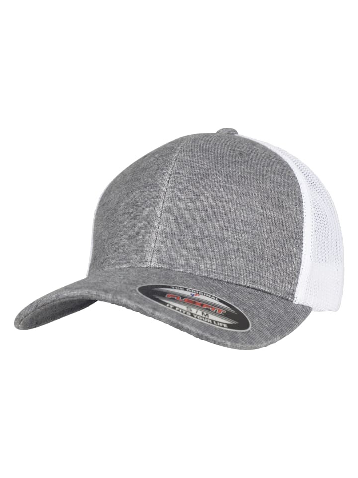

Бейсболка Flexfit Trucker, цвет grey/white mesh