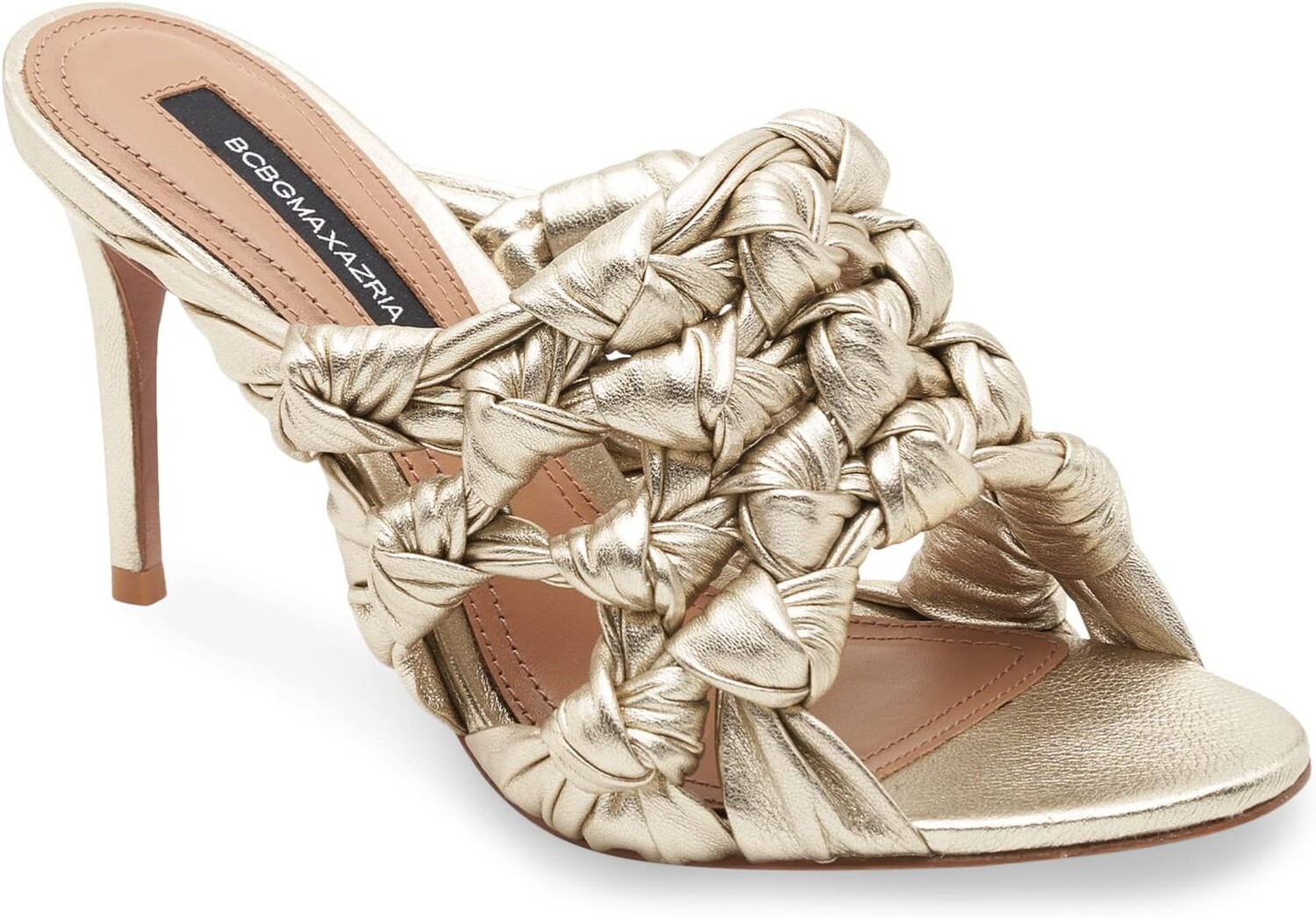 

Босоножки Dori Leather Mule BCBGMAXAZRIA, цвет Platino