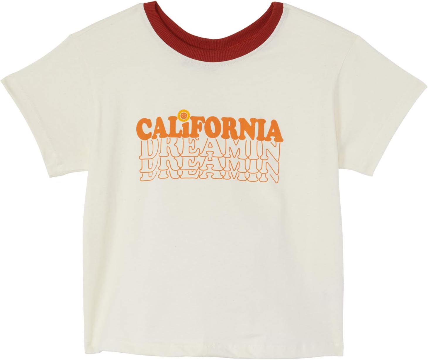 

Футболка Tiny Whales California Dreamin' Boxy Short Sleeve T-Shirt, натуральный