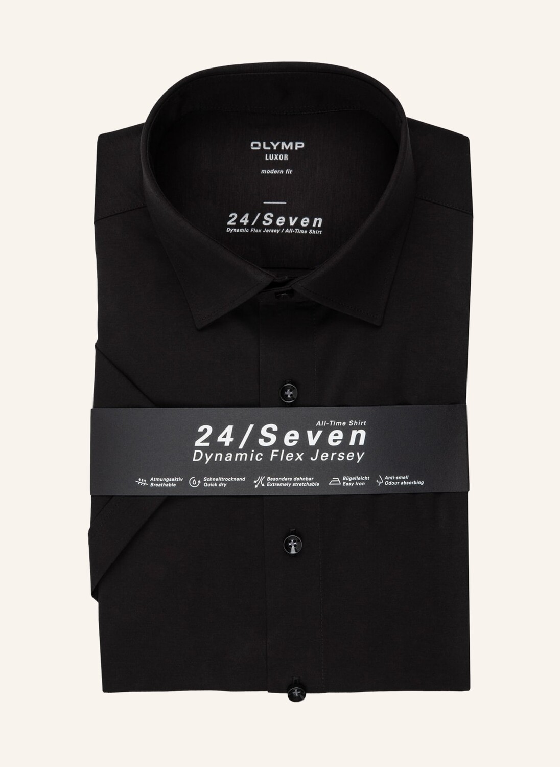 

Рубашка OLYMP Kurzarm-Luxor 24/Seven modern fit, черный