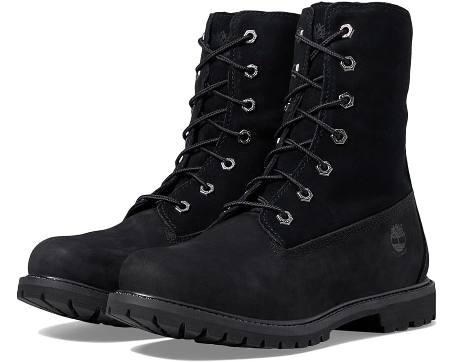 

Ботинки Timberland Authentics Teddy Fleece Fold-Down, цвет Black Nubuck