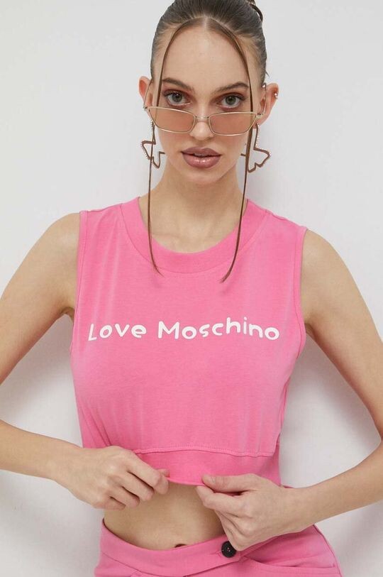 

Топ Love Moschino, розовый