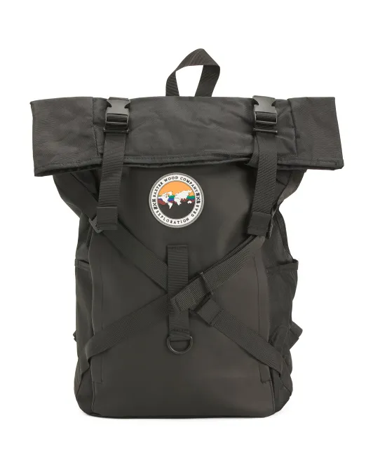 

Водонепроницаемый нейлоновый рюкзак Daypack Baxter Wood, черный