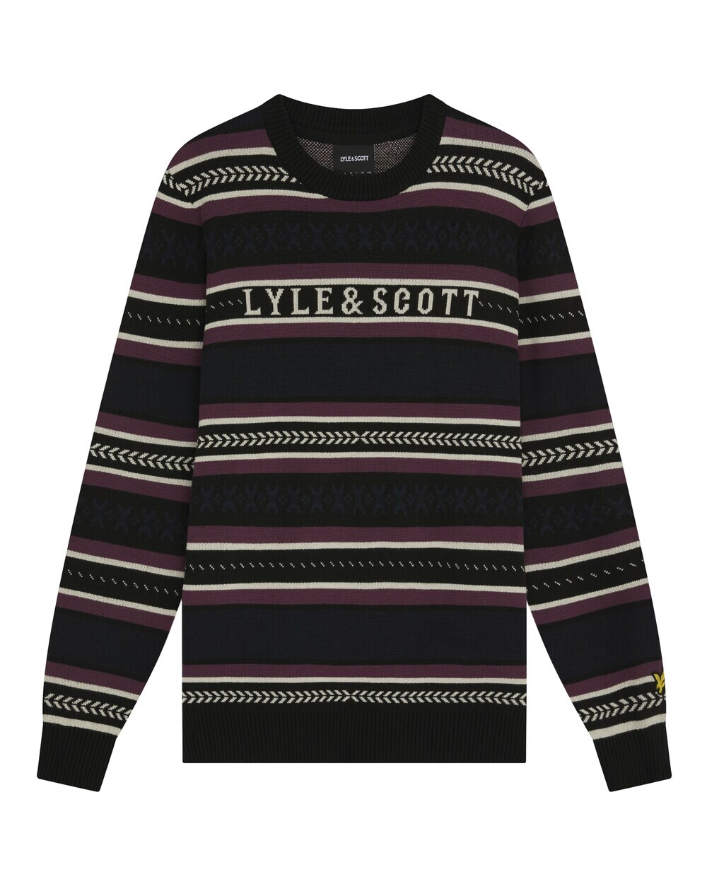 

Свитер Lyle & Scott Glen Fair Isle, черный