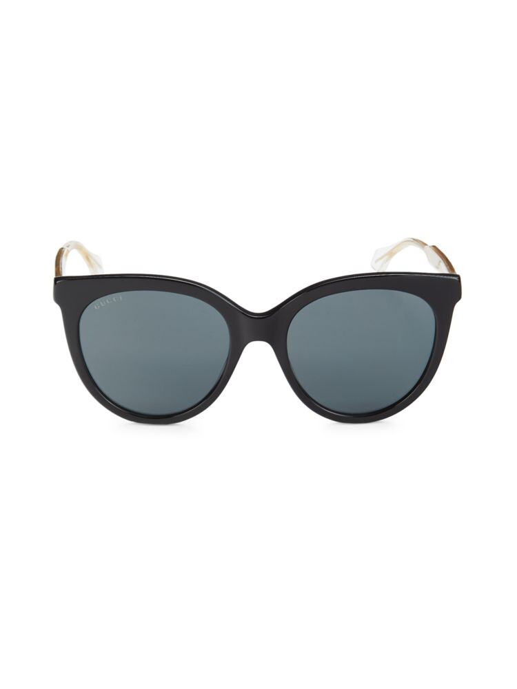 

Овальные солнцезащитные очки 54MM Gucci, цвет Black Crystal