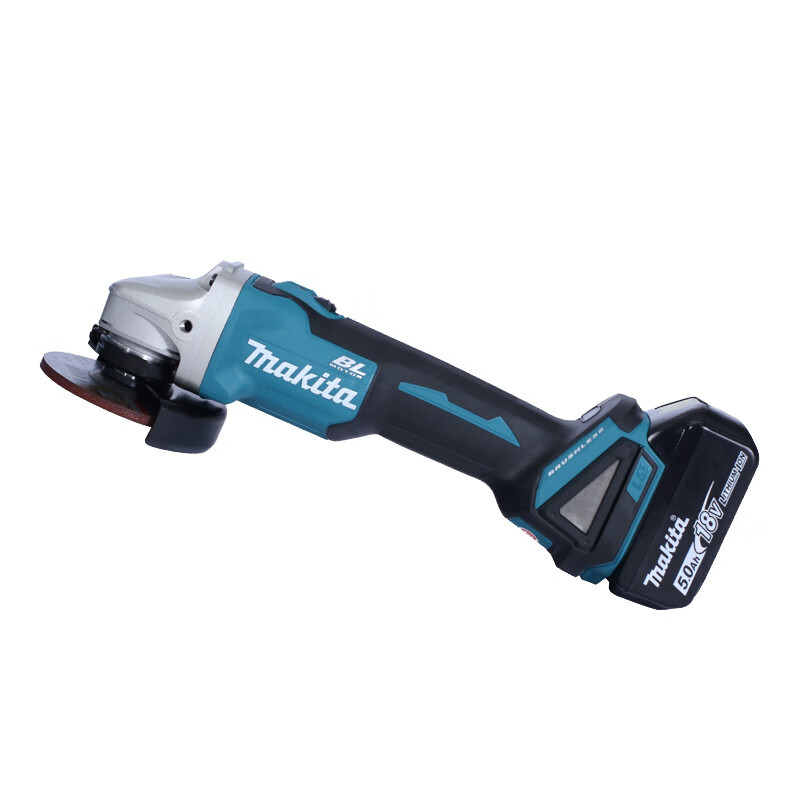 Угловая шлифовальная машина Makita DGA404STJ, 100 мм + два аккумулятора 5.0Ah, зарядное устройство