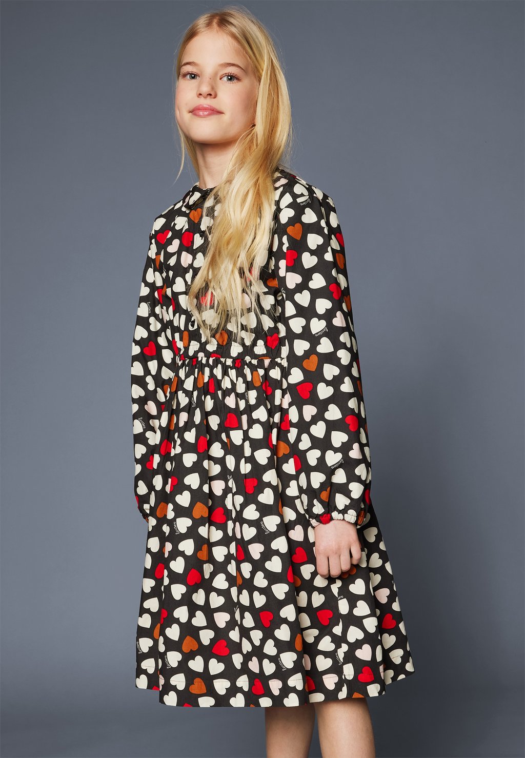 Платье-рубашка Robe Fille Bonton, цвет coeur marine цена и фото