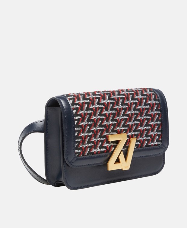 

Кожаная поясная сумка Zadig&Voltaire, серебряный