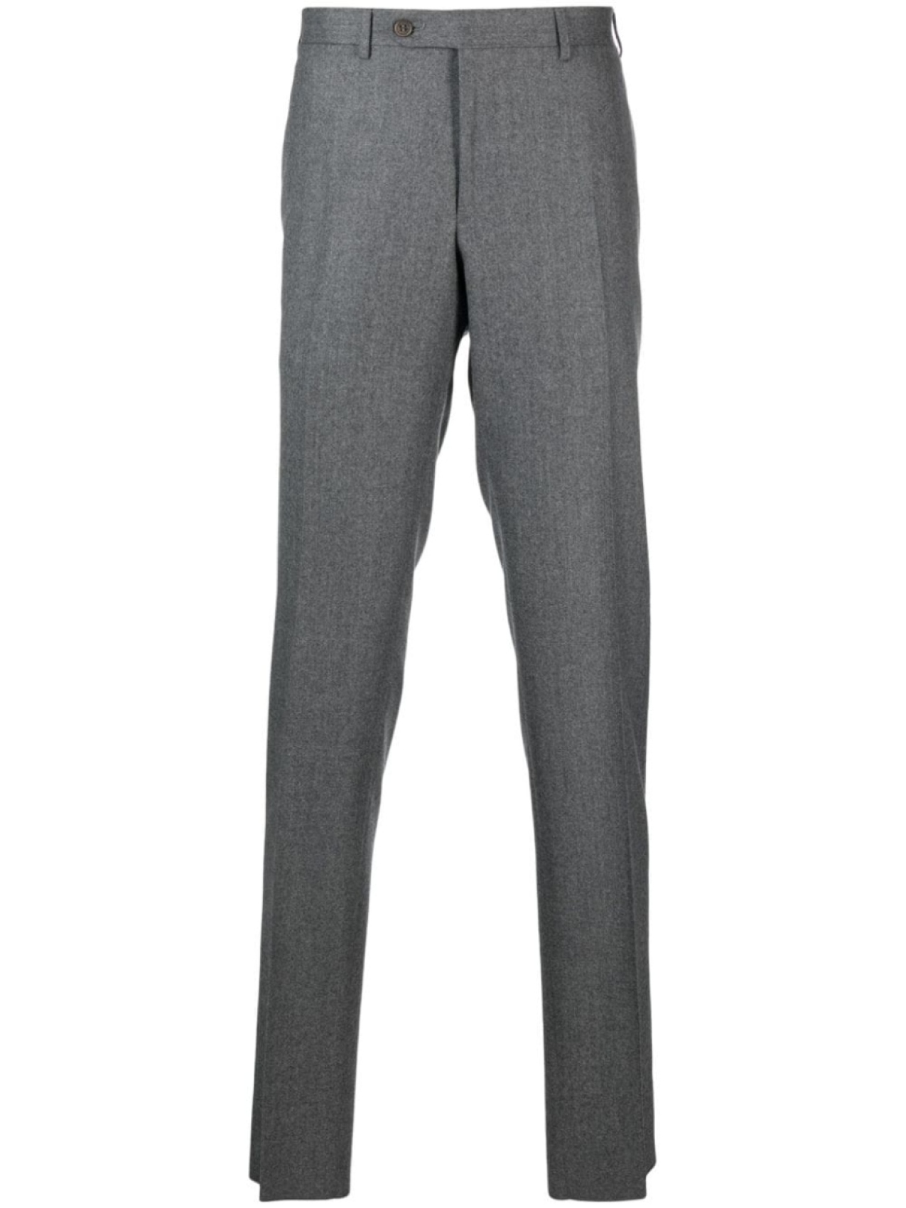 

Canali straight-leg wool trousers, серый