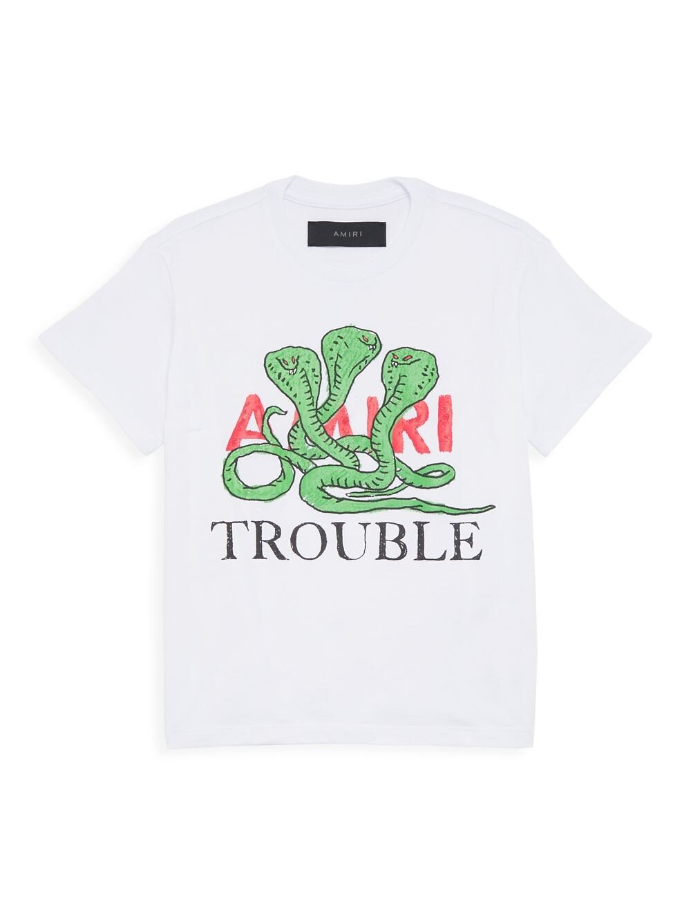 

Футболка Little Kid's & Kid's Logo Trouble Amiri, белый