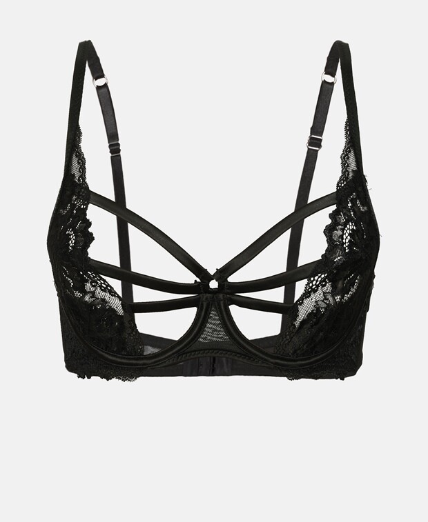 

Бюстгальтер на косточках, чашка BF Hunkemöller, цвет Caviar Black