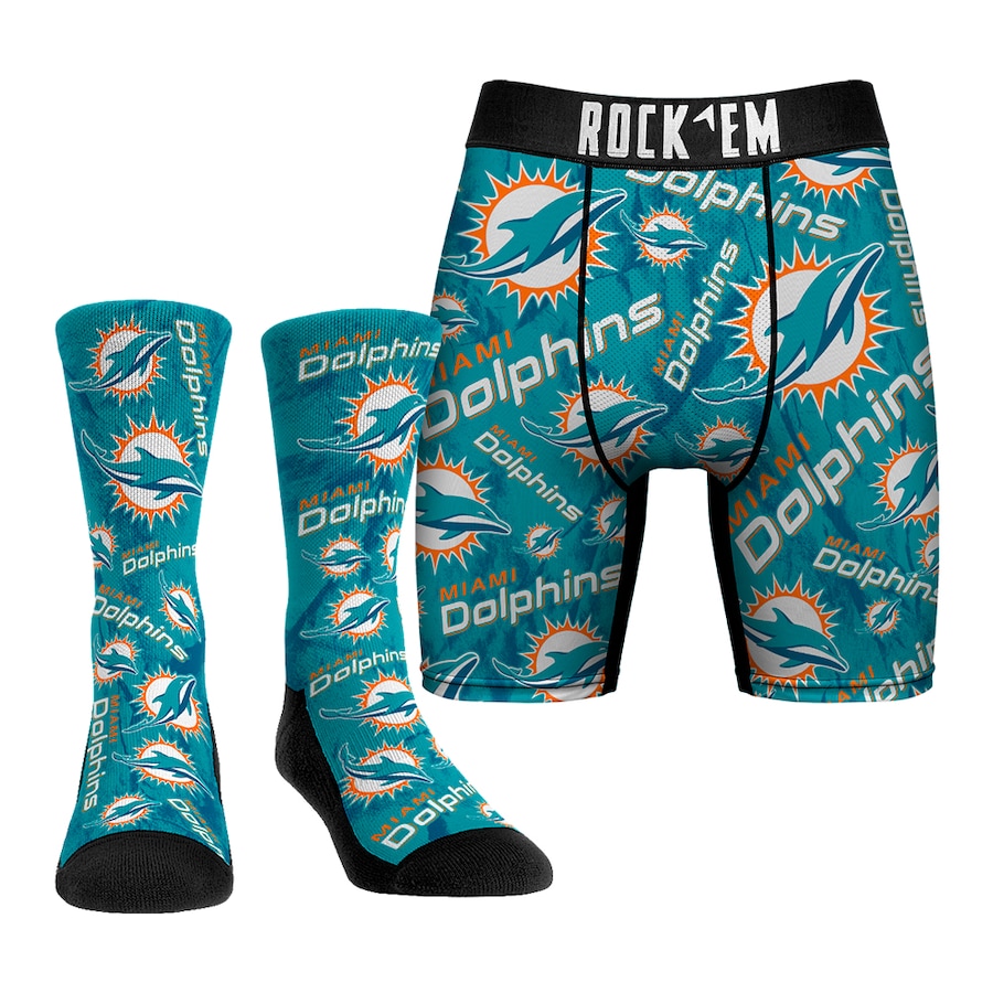 

Носки Rock Em Socks Miami Dolphins