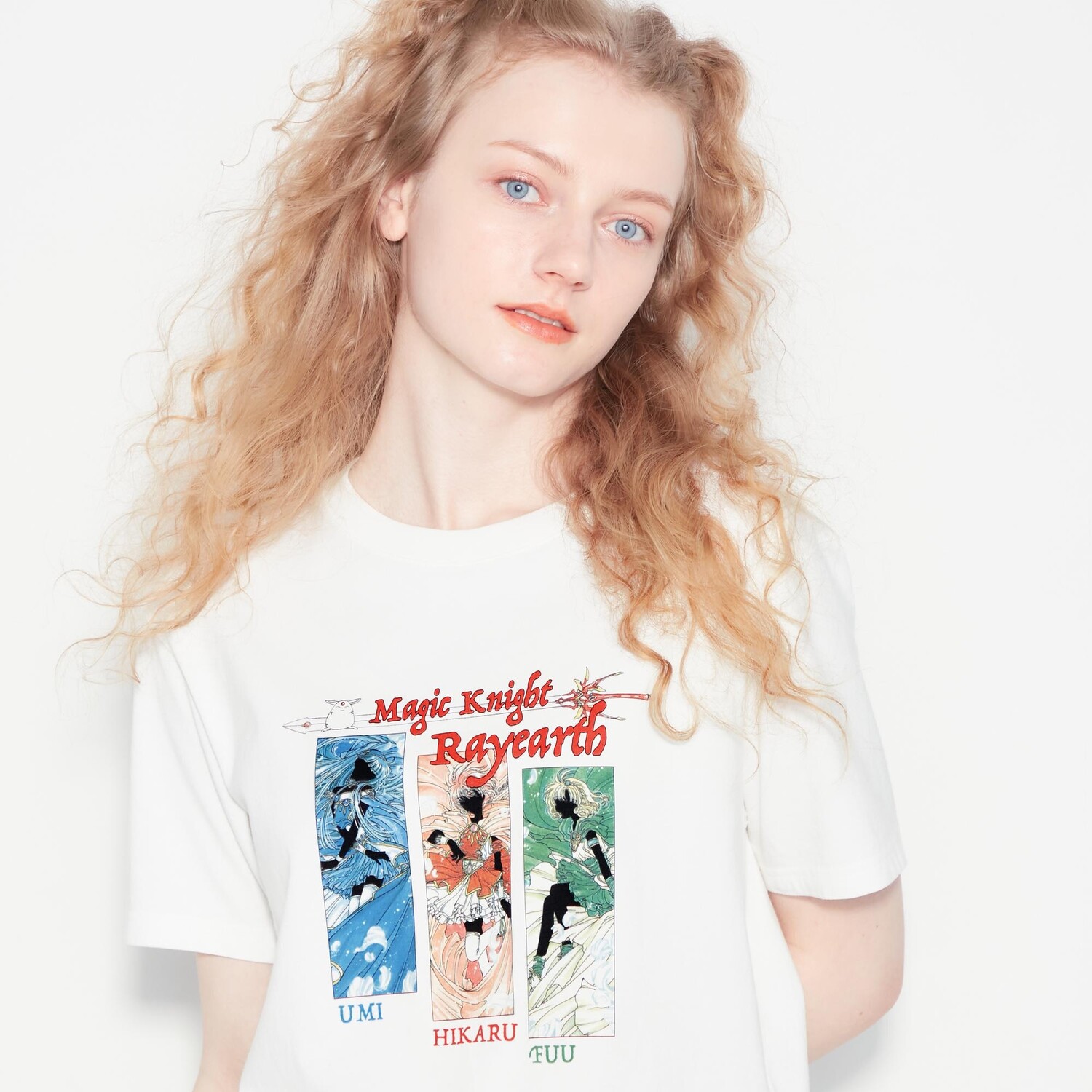 

Футболка The World Of Clamp UT Magic Knight Rayearth Uniqlo, кремовый, Бежевый