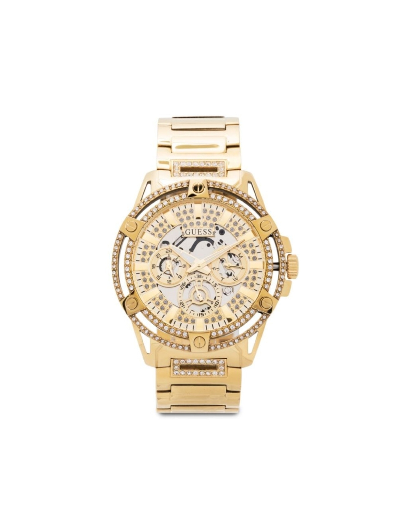 

GUESS USA наручные часы King 48 мм, золотистый