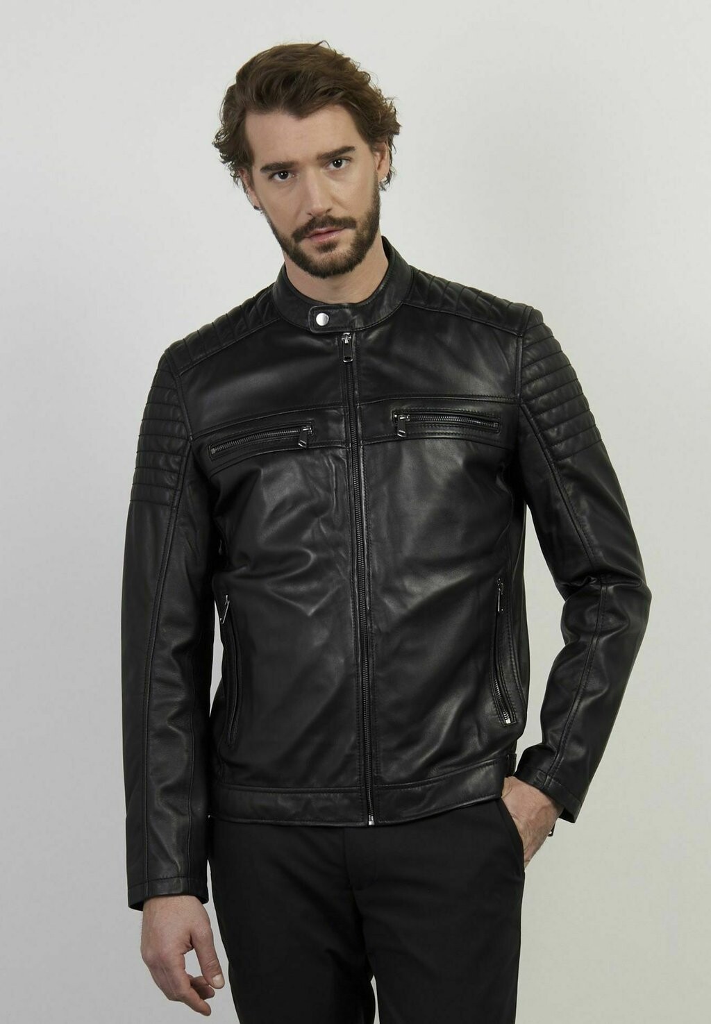 

Кожаная куртка BIKER Conbipel, цвет nero