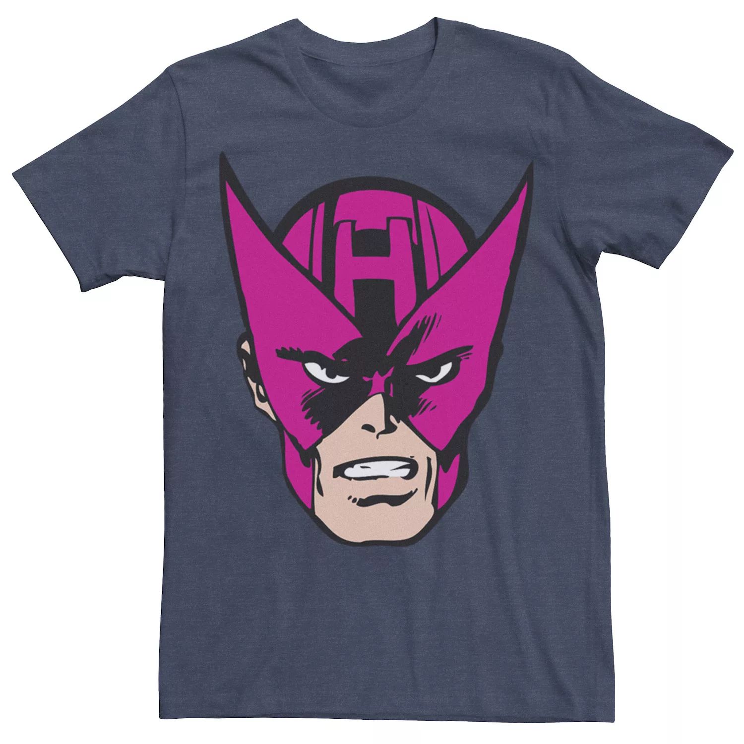 Мужская футболка с рисунком Hawkeye Big Face Marvel