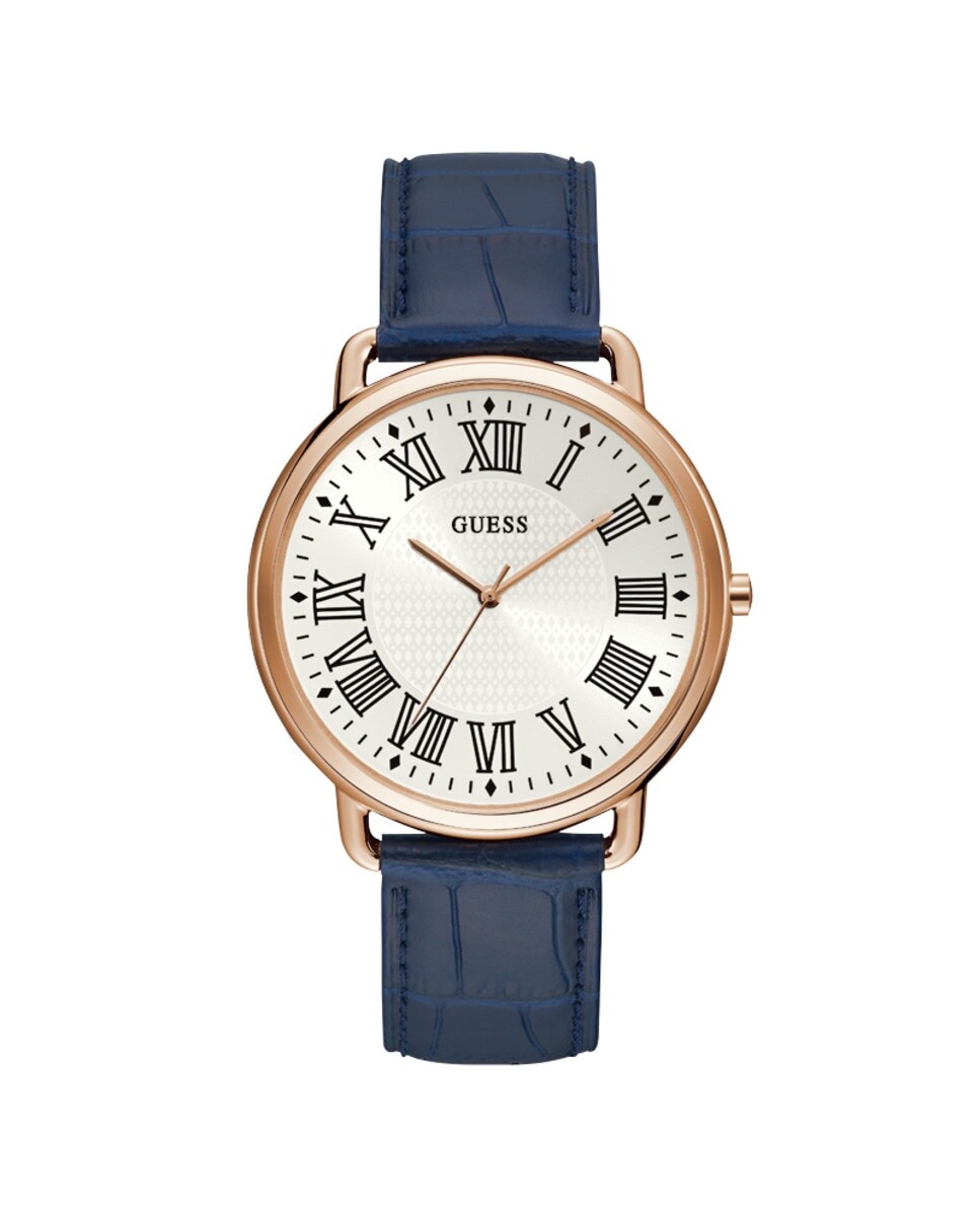 

Мужские часы Anchor W1164G2 из кожи с синим ремешком Guess, синий