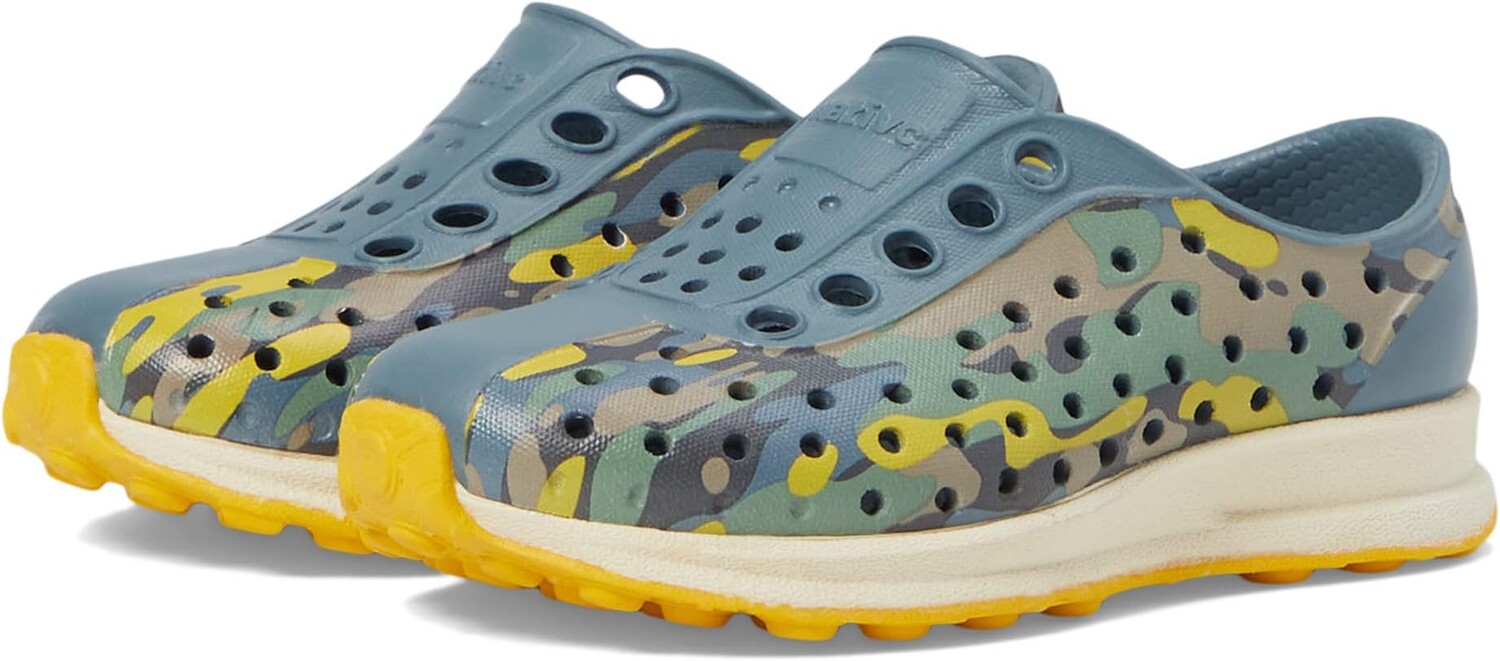 

Кроссовки Native Shoes Robbie Sugarlite Print, цвет Weather Grey/Bone White/Freesia Eucamo/Freesia Speckle Rubber