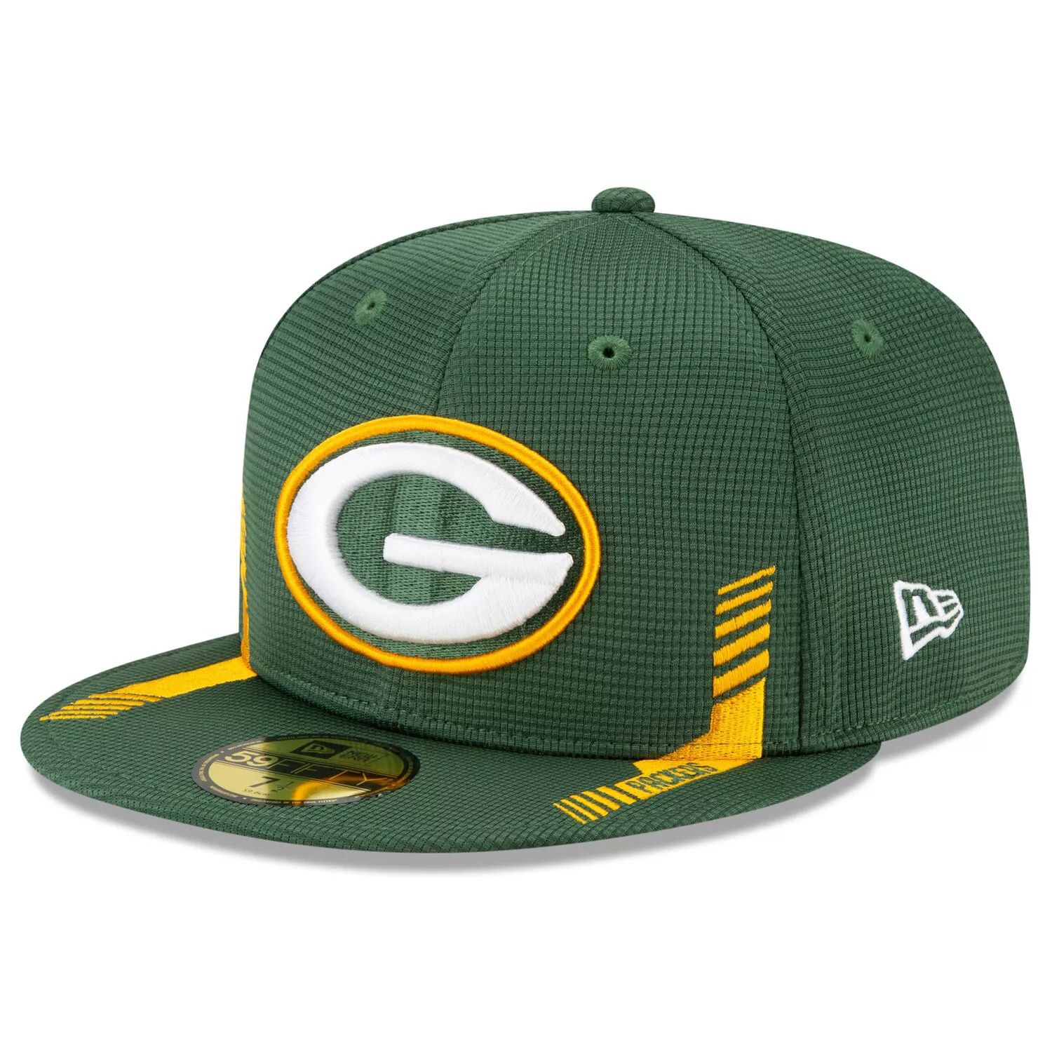 

Мужская облегающая шляпа New Era Green Green Bay Packers 2021 NFL Sideline Home 59FIFTY