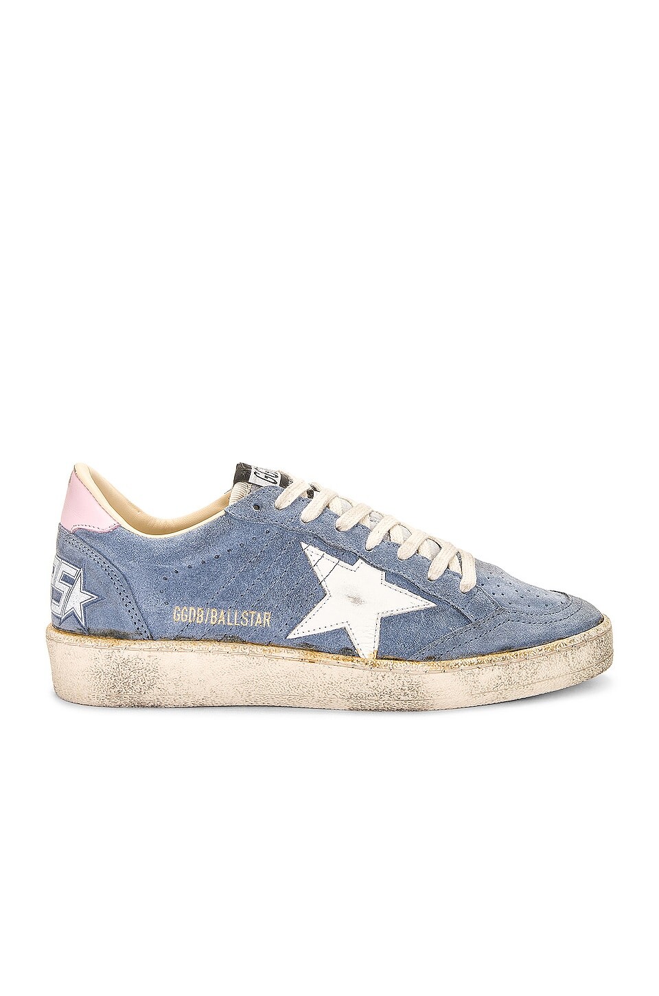 

Кроссовки Golden Goose Ballstar, цвет Powder Blue, White, & Pink
