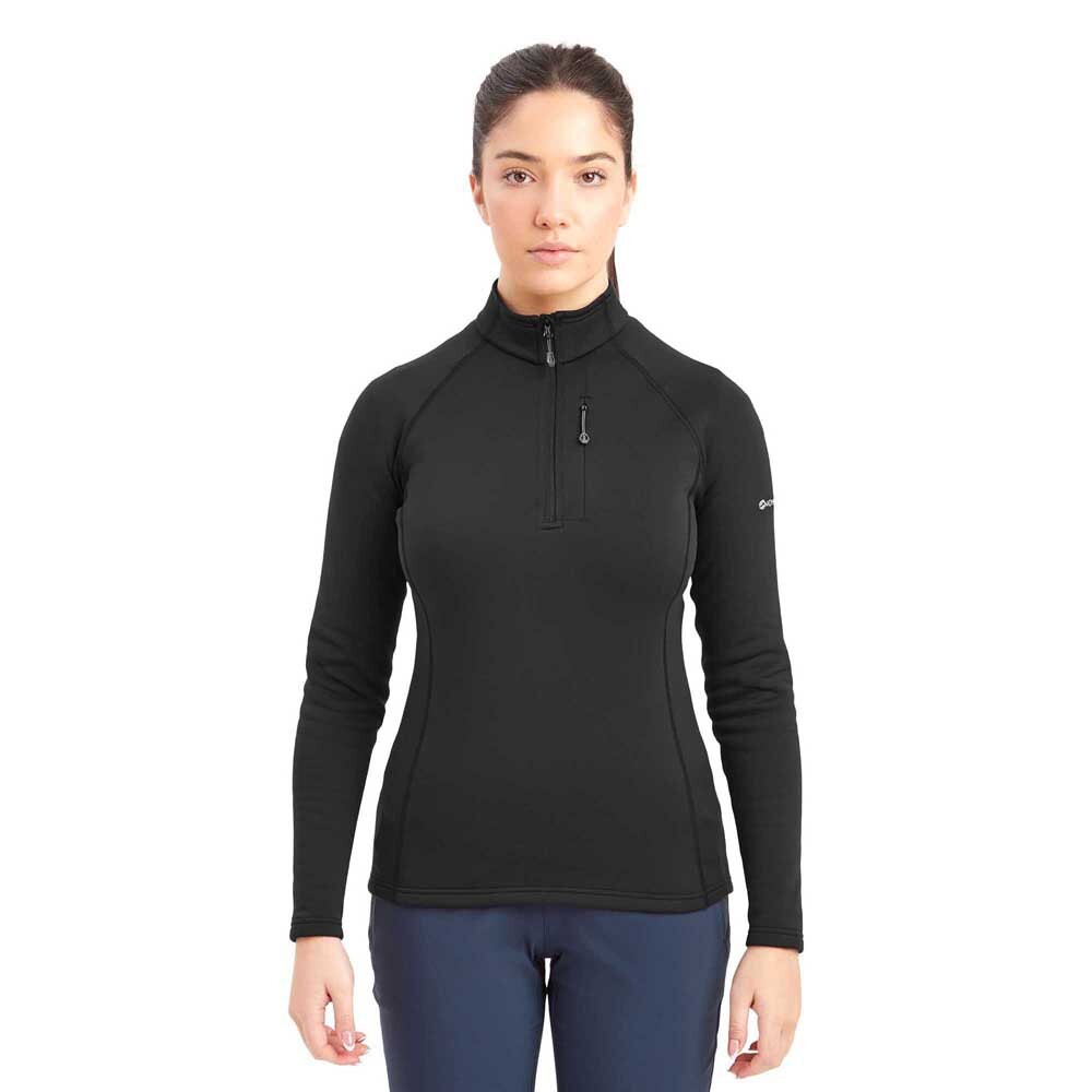 

Флис Montane Fury half zip, черный