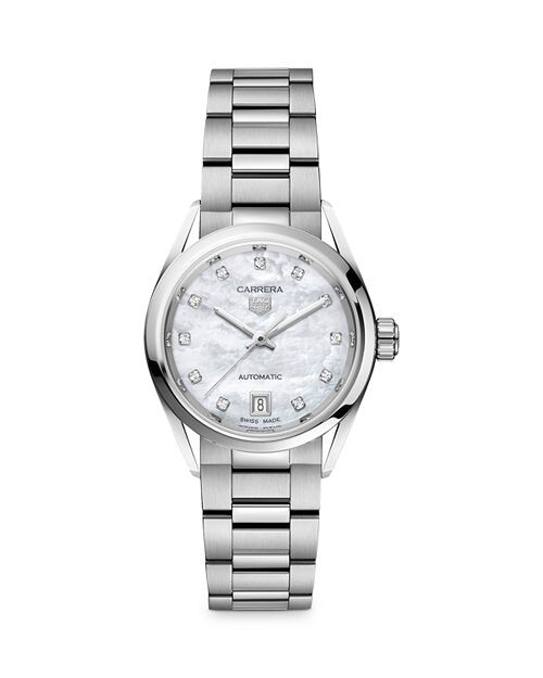 

Часы Carrera с бриллиантами, 29 мм TAG Heuer, цвет Multi