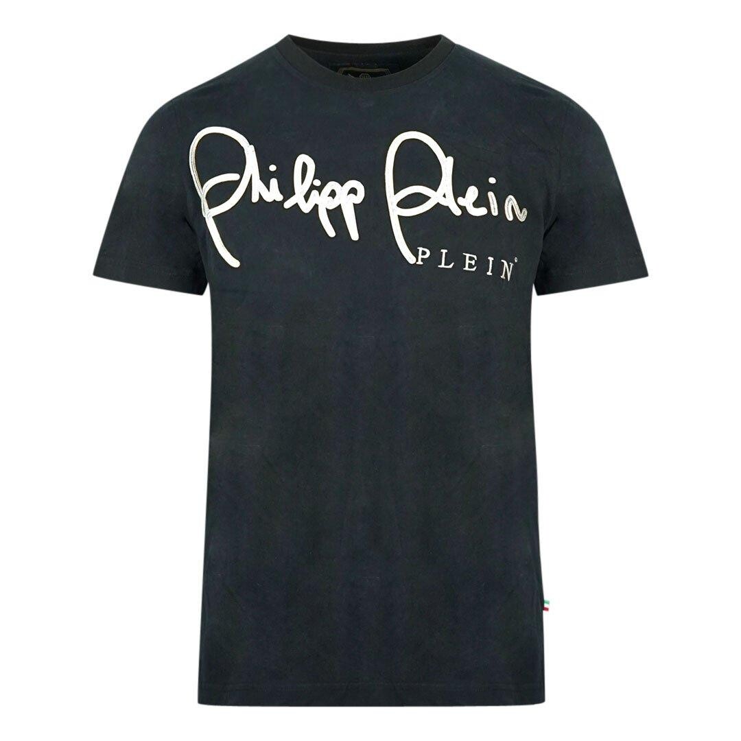 MTK2367 0270 Футболка Знак Philipp Plein, черный