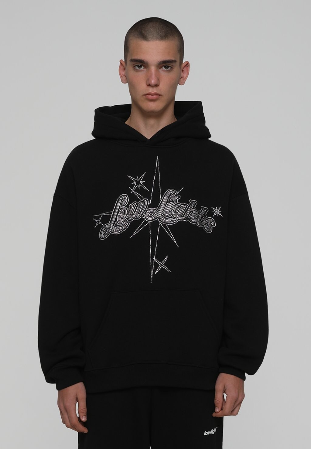 

Толстовка LOW LIGHTS STUDIOS ХУДИ STARGAZE RHINESTONE UNISEX, черный