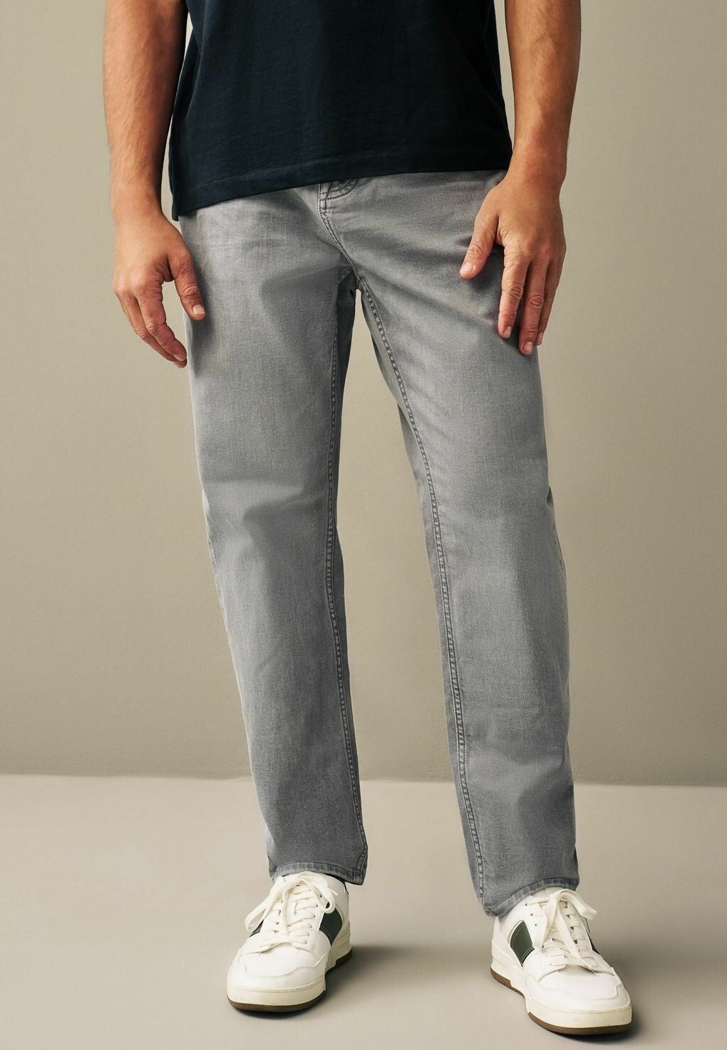 

Джинсы прямого кроя OVERDYED Next, цвет light grey