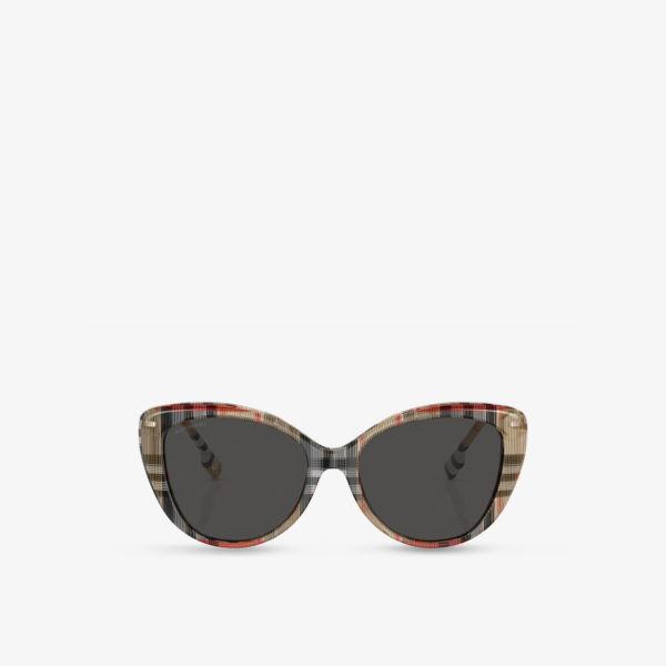 

Be4407 солнцезащитные очки из ацетата в оправе «кошачий глаз» Burberry, коричневый